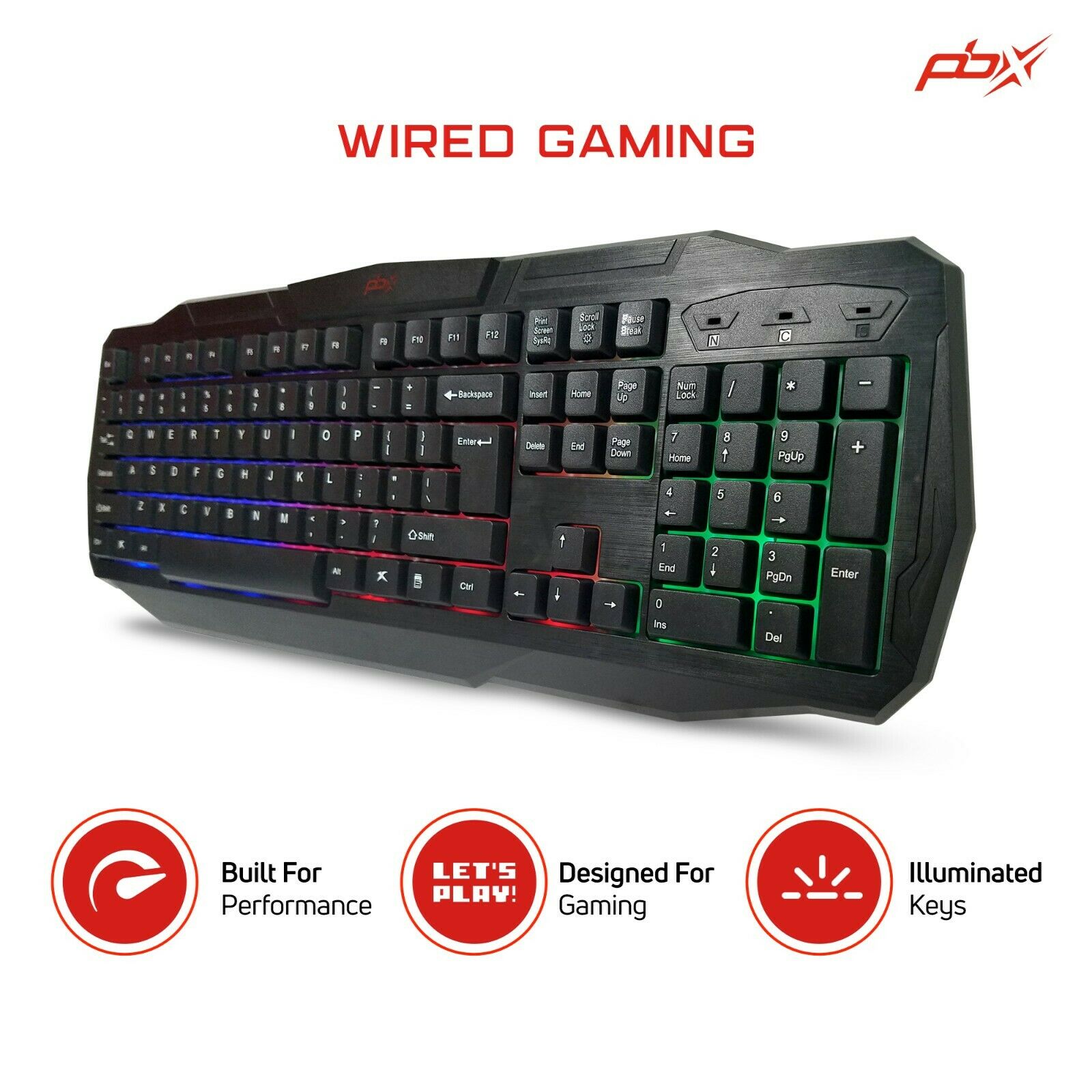 PBX 4in1 Pro Gaming Kit Gaming Keyboard, Mouse, Mousepad & Gaming