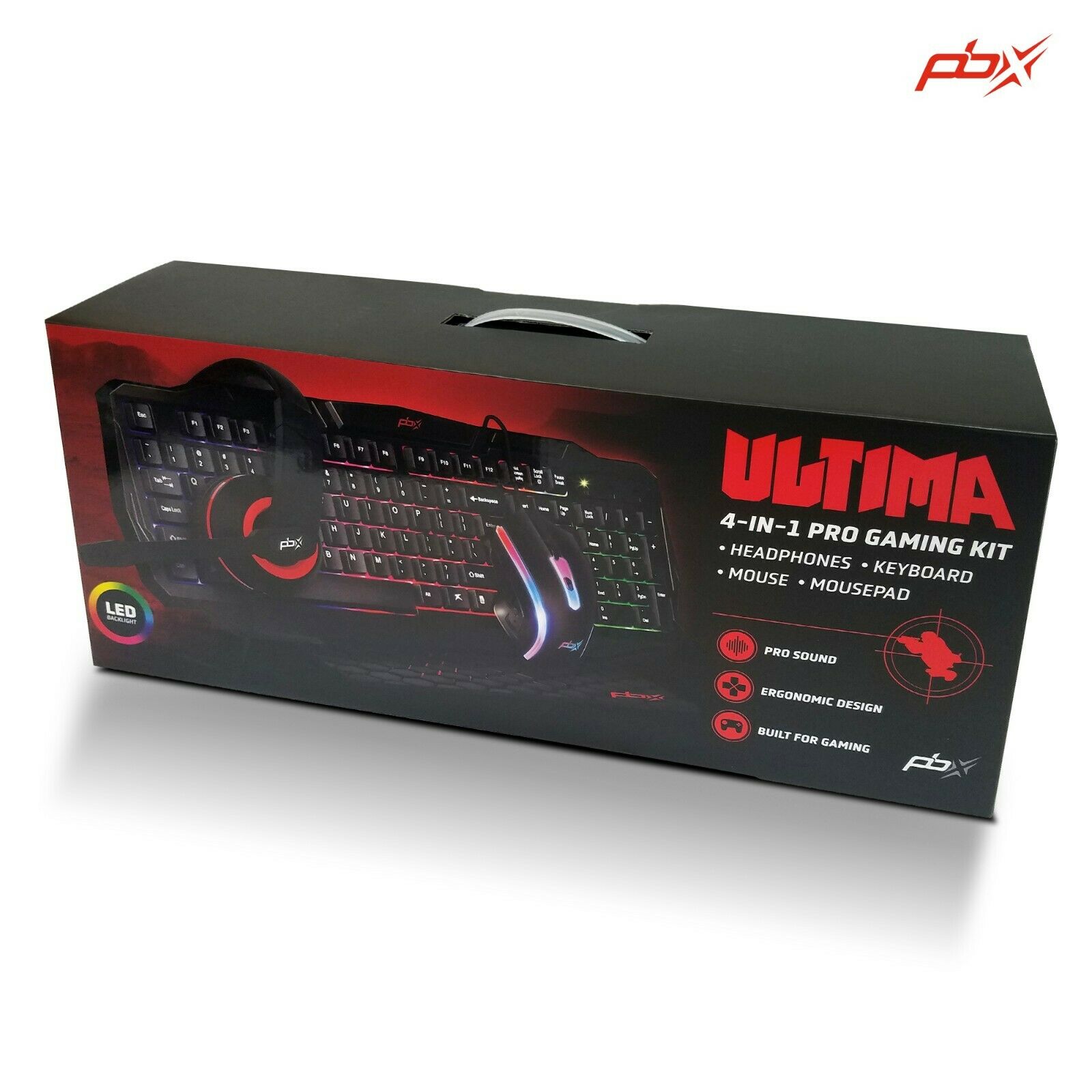 PBX 4in1 Pro Gaming Kit Gaming Keyboard, Mouse, Mousepad & Gaming